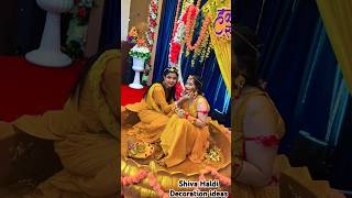 Sathi Sakhiya Bachpan Ka Ye Angna  youtubeshorts ytshorts wedding haldi cermoney decoretion [upl. by Salohcim]