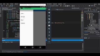 Xamarin Android DrawerLayout NavigationView✅ [upl. by Veno29]