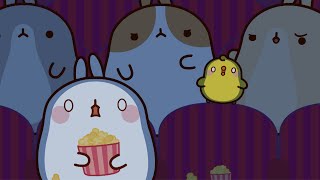 Molang and Piu Piu  The SCARIEST HORROR MOVIE 📽️  Funny Compilation For Kids [upl. by Elston]