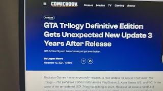 GTA Trilogy Definitive Edition Patch Update [upl. by Adalie]