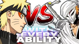 Naruto vs Ichigo With EVERY Ability In Their Verse [upl. by Wonacott]