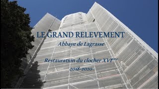 LES TRAVAUX DE LA RESTAURATION DE lABBAYE SAINTEMARIE de LAGRASSE  20182020 [upl. by Asihtal]