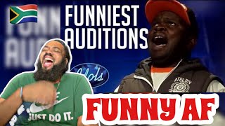 AMERICAN REACTS TO Funniest Auditions Ever On Idols South Africa 2016  Idols Global 🇿🇦 [upl. by Huba]