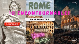 Vlog VISITER ROME  GUIDE COMPLET des 10 Meilleures Activités à Rome [upl. by Merl76]