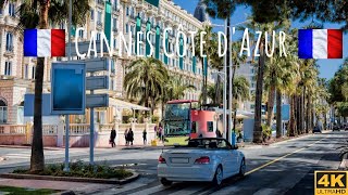 Cannes Côte dAzur French Riviera  France  Beautiful Scenery  Walking Tour 4K Ultra [upl. by Lambert]