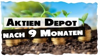 Depot Entwicklung nach 9 Monaten  4901 Euro Einzelaktien [upl. by Darton]