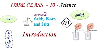 Acids Bases and Salts in Tamil  Part 01  Class 10 Science Chapter 2 Chemistry in Tamil CBSE [upl. by Martinson544]