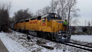 Union Pacific LSF54 at Bloomington IL  Jan 17 2024 [upl. by Adnicul823]