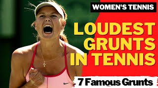 FAMOUS LOUDEST GRUNTS  Womens Tennis  Screaming Shrieking Shouting  Sharapova De Brito [upl. by Ailyt]