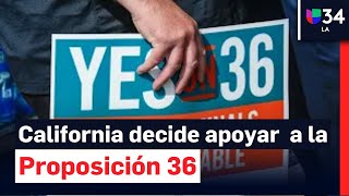 Contundente respaldo a la Proposición 36 en California impondrán penas más severas a robos [upl. by Attener470]