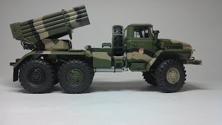 БМ21 quotГрадquot Trumpeter 135 Сборка и покраска [upl. by Asela]