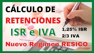 Como Calcular el 125 de ISR e IVA del Régimen Simplificado De Confianza [upl. by Dukey]