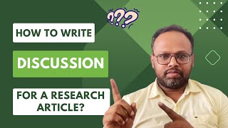 How to write discussion for a Research article research discussion manuscript medicine [upl. by Ditter]