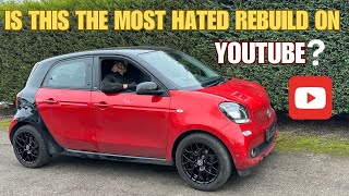 REPAIRING A STOLEN CRASHED AND VANDALISED SMART CAR [upl. by Khalil571]