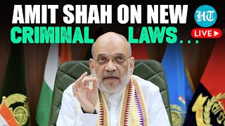 LIVE  Home Minister Amit Shah Addresses Media As New Criminal Laws Come Into Effect [upl. by Aehsrop]