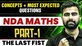 Maths Marathon For NDA2 2024 Exam Part1  NDA Maths Preparation  Defence Wallah [upl. by Oicelem]