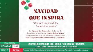 Lanzaron campaña solidaria por ONG de Posadas  Carla Chini comunicación Asoc Jardín de los Niños [upl. by Guillaume815]