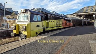 Major flange squeel Class 70 hauls tank wagons through Perth  Passage [upl. by Petronille745]