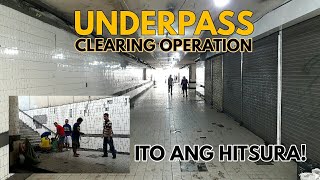 UNDERPASS PAPUNTANG MANILA CITY HALL MATAPOS ANG CLEARING OPERATION [upl. by Lorak655]