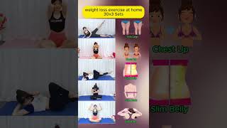 weight loss exercise at home 30x3 Sets shorts [upl. by Anitsrihc28]