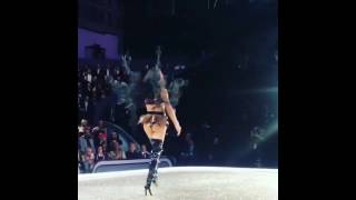 ADRIANA LIMA STUNTS AT THE VSFS PARIS  2016 [upl. by Seagrave210]