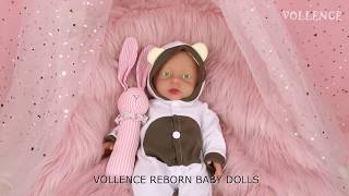 Vollence 16 inch Full silicone baby doll girl [upl. by Elsi]