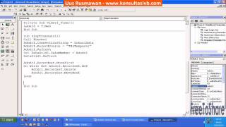 Membuat nomor urut transaksi  Tutorial VB6 Step 12 [upl. by Yur]