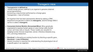 Module 12 Genetic Engineering and Transgenics 1 [upl. by Leuneb]