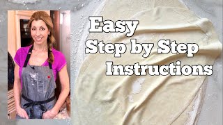 How to make Filo Pastry  BEGINNER STEP BY STEP GUIDE [upl. by Hguh]