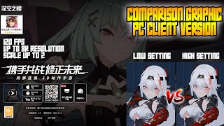 PC CLIENT VERSION BETA COMPARISON HIGH AND LOW SETTING  AETHER GAZER [upl. by Pepillo]