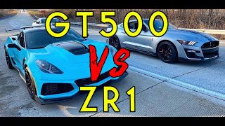 C7 ZR1 Vs S550 2020 GT500 [upl. by Musette61]