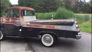 1958 Dodge D100 Sweptside last Ride before mechanical restoration [upl. by Issor]