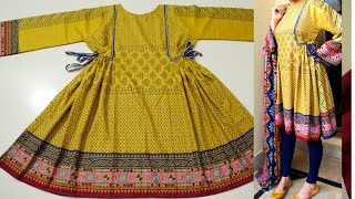 Designer Kurti design very easy cutting and stitching [upl. by Carlos475]