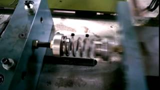 example of fatigue test  life cycle test  durability test for coil compression spring 1080p [upl. by Sasnett]