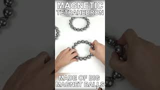 TETRAHEDRON😄👌🏻 handmade magneticgames jewelry magneticballs satisfying bracelet crystals [upl. by Carlo559]