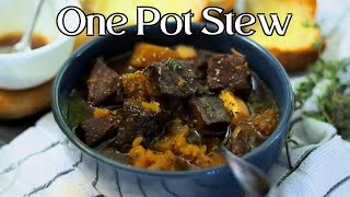 TENDER One Pot London Broil Beef Stew Recipe W Red Wine [upl. by Eula895]