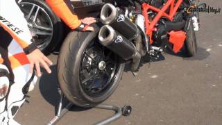 Ducati Streetfighter 848  Test sul circuito di Modena [upl. by Watanabe747]