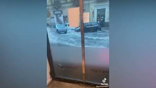 Big Floods Hit Catania and Sicily in Italy Oct 25 26 2021 [upl. by Yreffej]