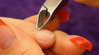 How to use a Cuticle Nipper Tutorial Video by Naio Nails [upl. by Adnilre]