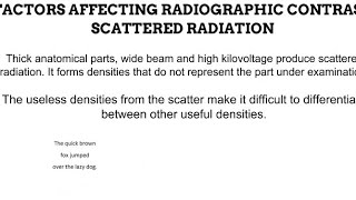 3 Contrast RADIOGRAPHIC IMAGING [upl. by Rosenberger]