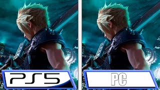 Final Fantasy VII REMAKE  PC vs PS5  Graphics Comparison [upl. by Audwin]