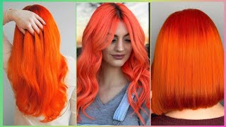 TRENDING ORANGE HAIR COLOR IDEAS FOR GIRLS  color de pelo naranja [upl. by Hiltner]