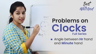 Aptitude Made Easy  Problems on Clocks Full series Learn maths withme StayHome [upl. by Akenahs]