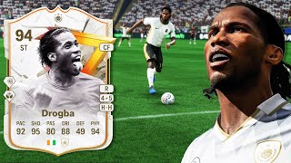 94 GOLAZO ICON DIDIER DROGBA IS INSANE IN EA FC 24 [upl. by Vizza]