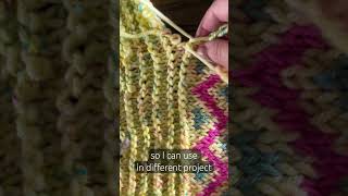 How to remove fair isle design from knitted fabric [upl. by Sirahc774]