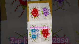 Faixas bordadas com flores de cetim é borboletas 3D para toalhas zap 27996262854 [upl. by Harlie]