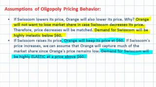 The Kinked Demand Curve Model of Oligopoly Pricing [upl. by Bigford]