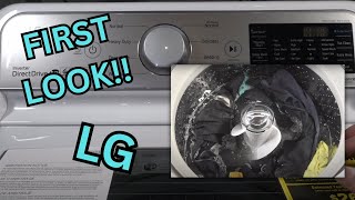 First Look Full Wash LG WT7305CW AGITATOR Washer Work Pants [upl. by Haisa]