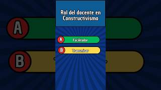 😮¡APRENDIZAJE ¡CONSTRUCTIVISMO SocioConstructivismo P3🤔 PreguntasRespuestas wapdocentes quiz [upl. by Amaso]