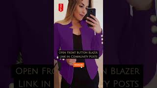 Button Blazer blazer womensfashion fashiontrends shorts ytshorts indiashorts dubai russia [upl. by Tnaryb]